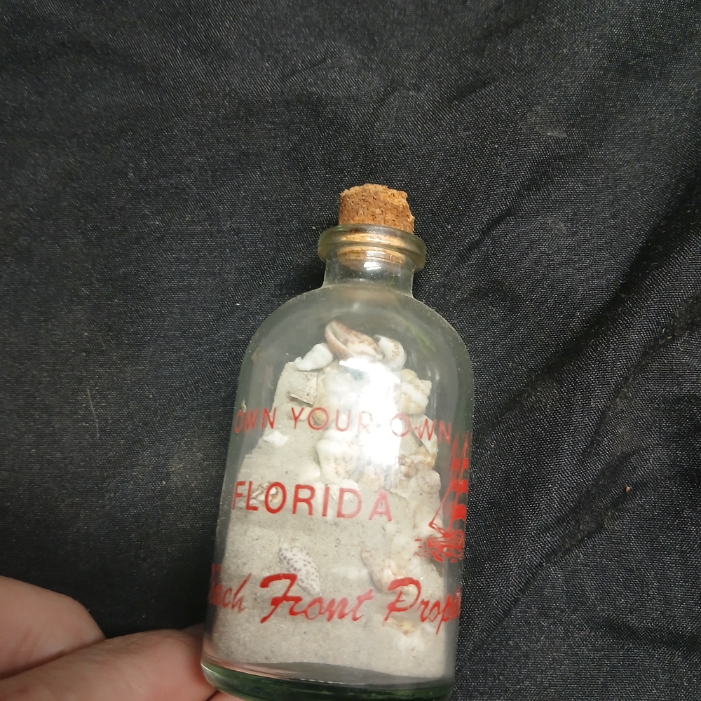 Florida Beachfront Sand Art Bottle